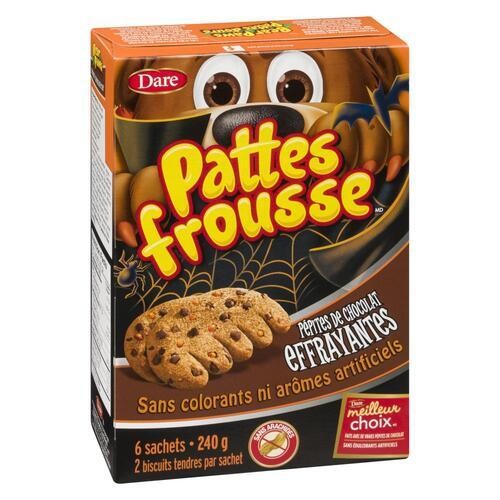 Dare Scare Paws Peanut-Free Cookies Spooky Chocolate Chip 240 g