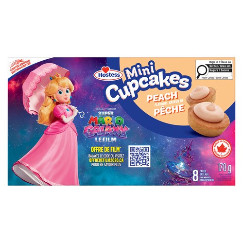 Hostess Mini Cupcakes Peach Flavour 8 Pack 178 g