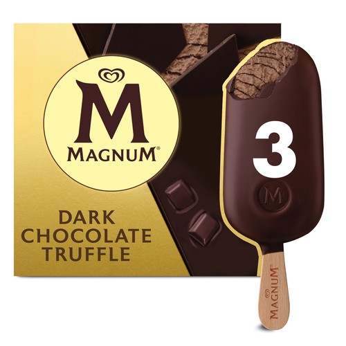 Magnum Ice Cream Dark Chocolate Truffle 3 x 90 ml Bars