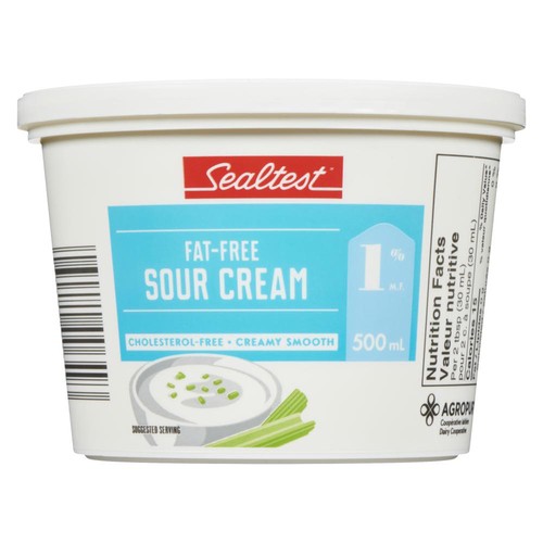Sealtest Fat-Free 1% Sour Cream 500 ml