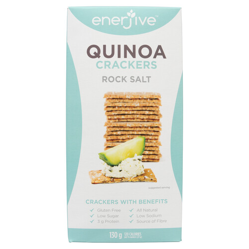 Enerjive Rock Salt Crave Quinoa Skinny Crackers 130 g Voilà Online