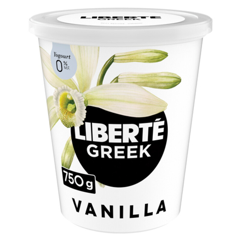 Liberté Greek 0 Yogurt Vanilla High Protein 750 g Voilà Online Groceries & Offers