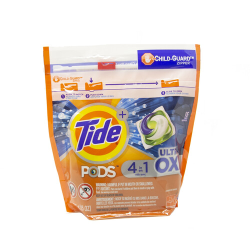 Tide Pods Ultra Oxi Laundry Detergent 15 Pods 446 g