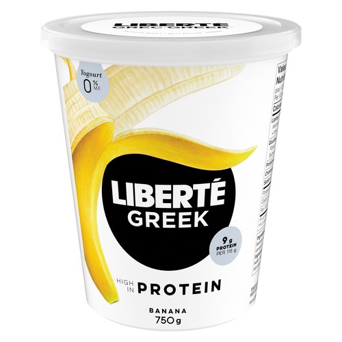 Liberté Greek Yogurt 0% Banana 750 g