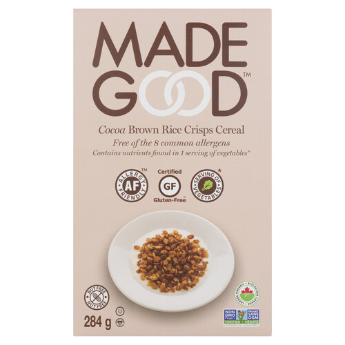 Made Good Organic Gluten-Free Cereal Brown Rice Crisps Cocoa 284 g