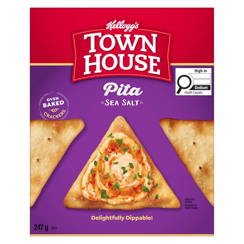 Kellogg Town House Pita Crisps Sea Salt 247 g