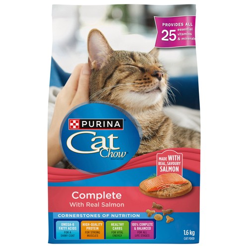Cat Chow Complete Dry Cat Food Real Salmon 1.6 kg
