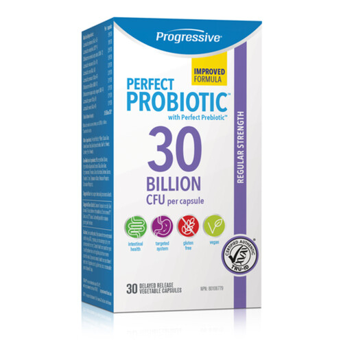 Progressive Vegan Probiotic Perfect 30 Billion CFU 30 Vegetable Capsules 