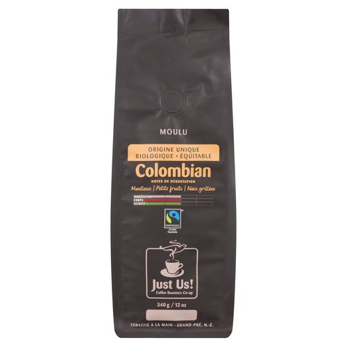 Just Us! Organic Ground Coffee Colombian 340 g