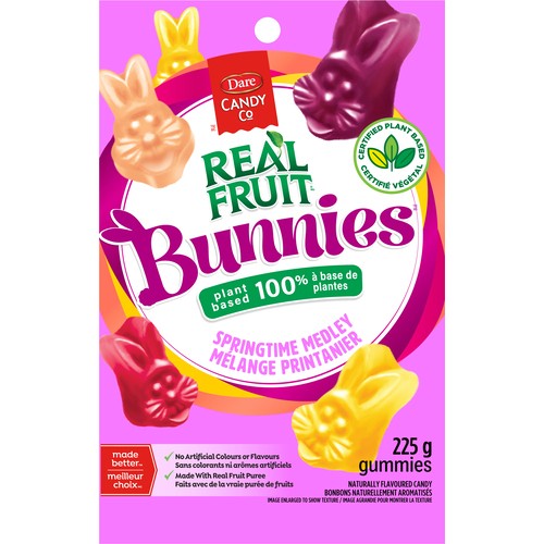 Dare Real Fruit Candy Bunny Heads 225 g