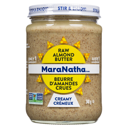 MaraNatha Raw Almond Butter Creamy 340 g