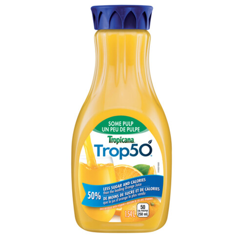 Tropicana Trop50 Juice Some Pulp Orange 1.54 L (bottle)