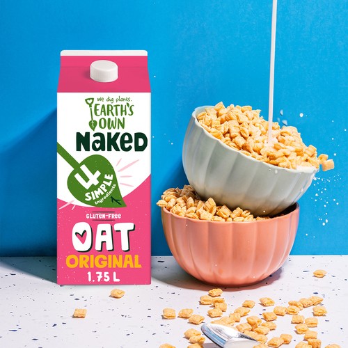 Earth's Own Naked Gluten-Free Oat Milk Alternative Original 1.75 L