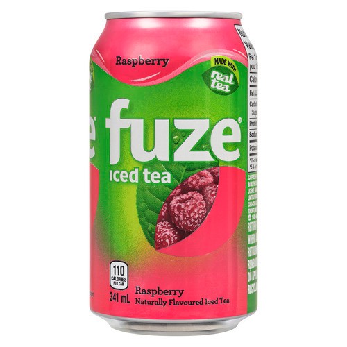 Fuze Naturally Flavoured Iced Tea Raspberry 341 ml (can)