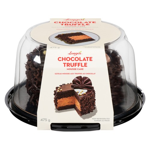 Longo's Frozen Mousse Cake Chocolate Truffle 5-Inch 475 g