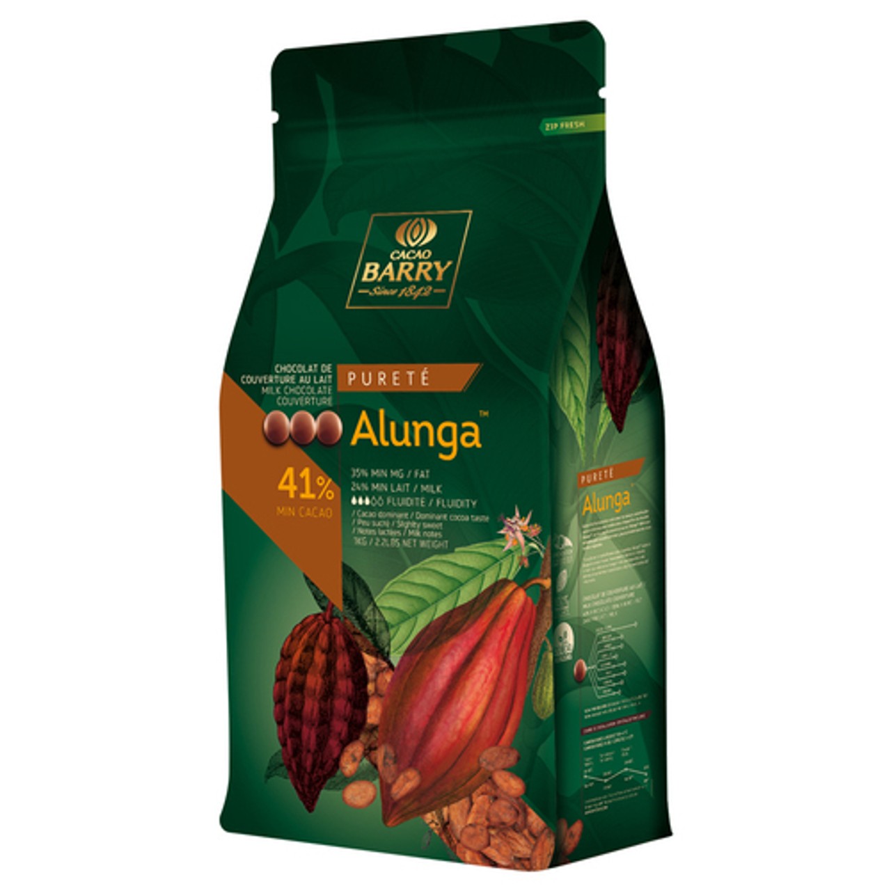 Cacao Barry Milk Chocolate Alunga 1 kg - Voilà Online Groceries & Offers