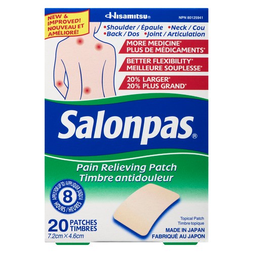 Salonpas Pain Relieving Patch 20 Count