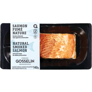 Fumoirs Gosselin Saumon fumé nature congelé 140 g