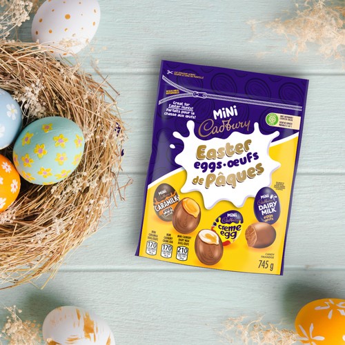 Cadbury Mini Easter Eggs Candy Assortment Resealable Bag 745 g