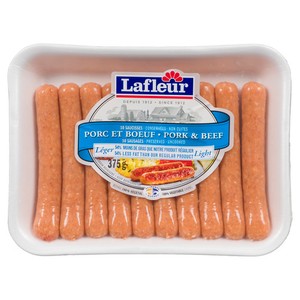 Lafleur Saucisses porc et boeuf léger 375 g