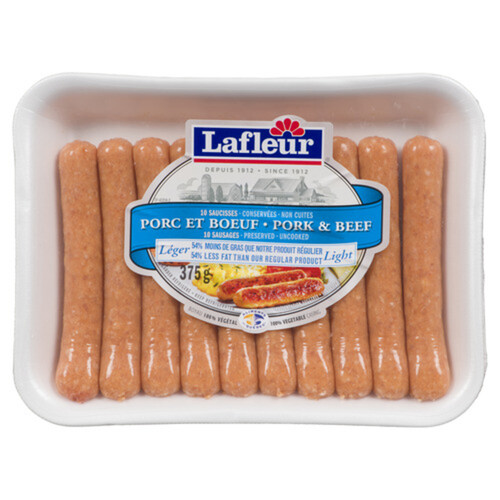 Lafleur Light Sausage Pork & Beef 375 g