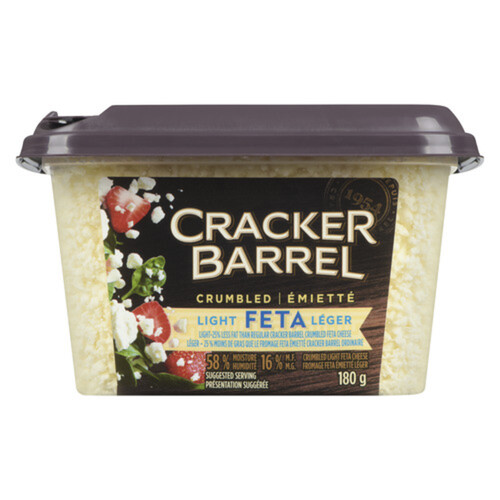 Cracker Barrel Light Tub Feta Crumbles 180 g
