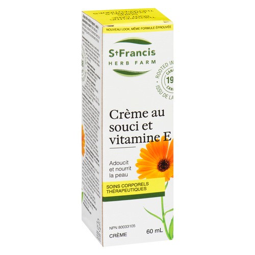 St. Francis Herb Farm Therapeutic Body Care Cream Calendula Vitamin E 60 ml