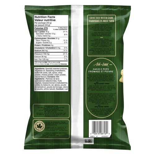 Miss Vickies Potato Chips Cacio e Pepe 53 g