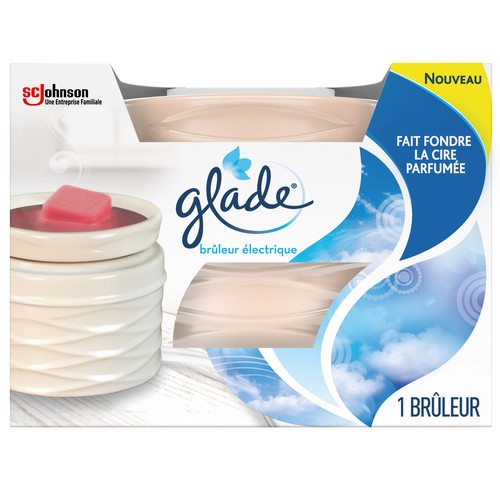 Glade Electric Wax Melt Warmer Air Freshener White 1 EA