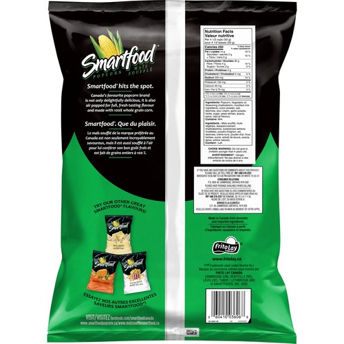 Smartfood Seasoned Popcorn Sour Cream & Onion 175 g