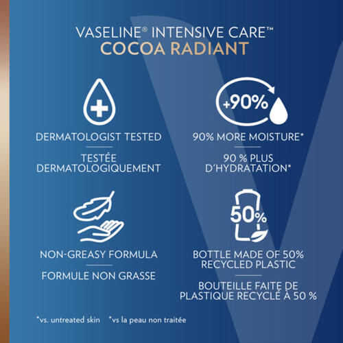 Vaseline Intensive Care Body Lotion Cocoa Radiant 600 ml