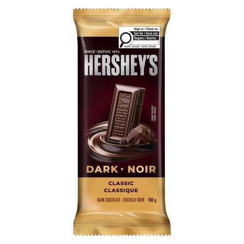 Hershey's Classic Chocolate Bar Dark 100 g