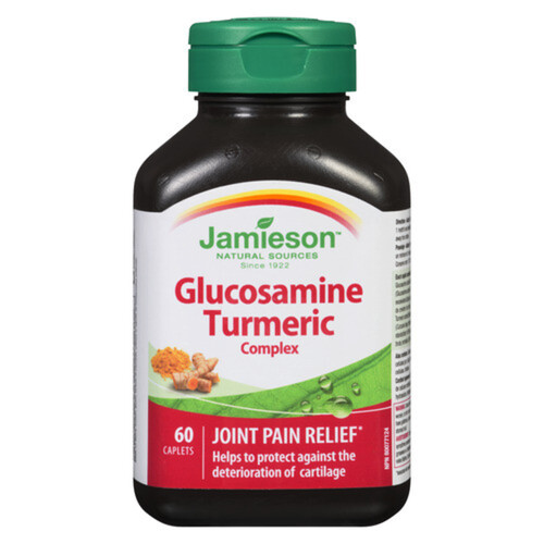 Jamieson Joint Pain Relief Vitamins Glucosamine Turmeric Complex 60 Count