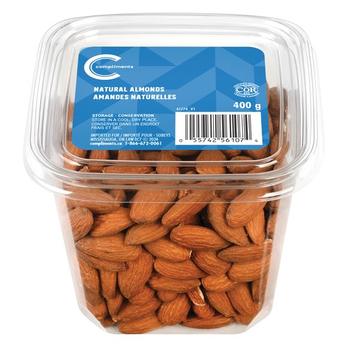 Compliments Natural Almonds 400 g
