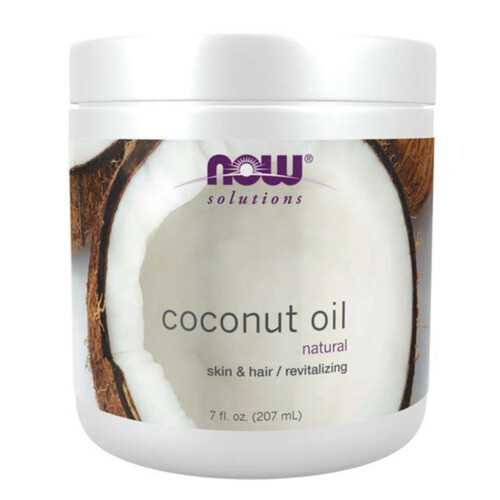 Now Coconut Oil 100% Natural Skin & Hair Revitalizing 207 ml