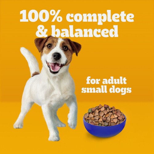 Pedigree Small Dog+ Hearty Adult Dry Dog Food Beef and Vegetable 2.8kg