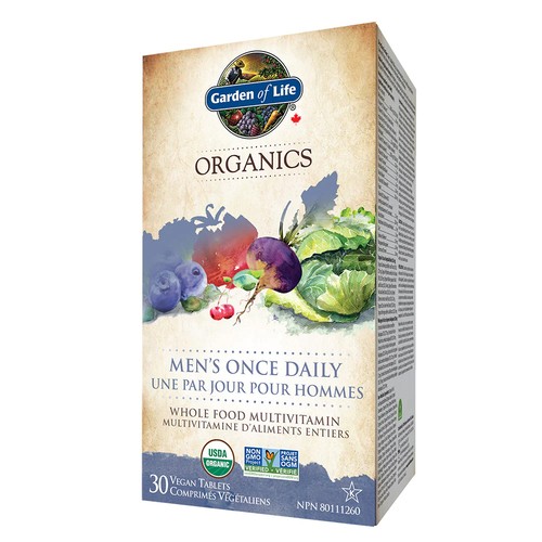 Garden Of Life Organics Men's Once Daily Vegan Tablets 30 Count