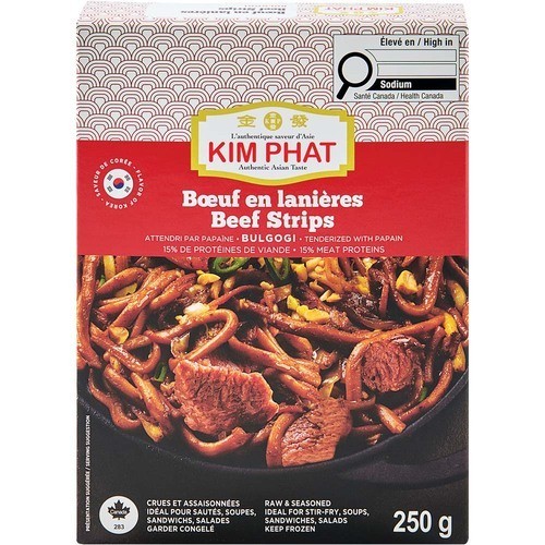 Kim Phat Frozen Beef Strips Bulgogi 250 g