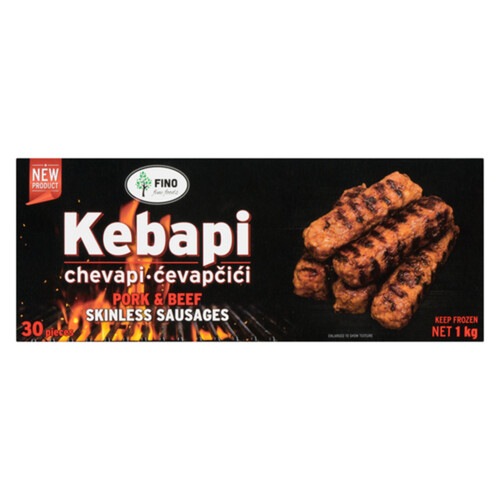 Fino Fine Foods Kebapi Sausages Pork Beef Skinless 1 kg (frozen)