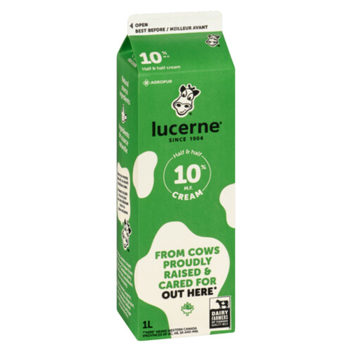 Lucerne 10% Cream Half & Half 1 L