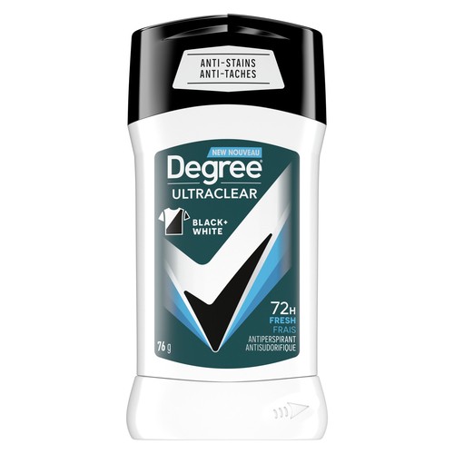 Degree Men Antiperspirant Deodorant Stick Ultra Clear Black + White Fresh 76 g