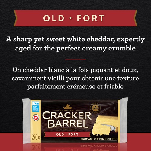 Cracker Barrel Cheese Old White Cheddar 270 g