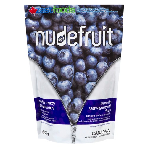 Nudefruit Frozen Fruit Wildly Crazy Blueberries 600 g