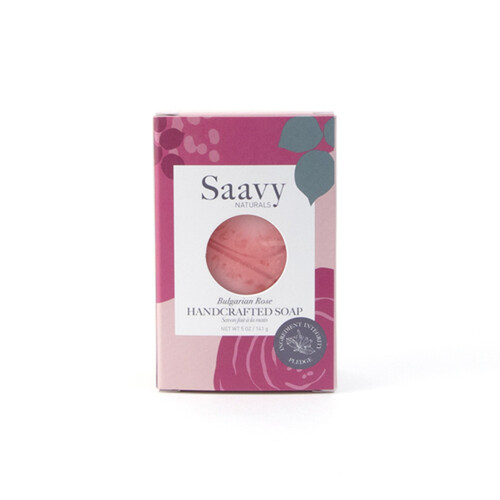 Saavy Naturals Soap Bar Bulgarian Rose 141 g