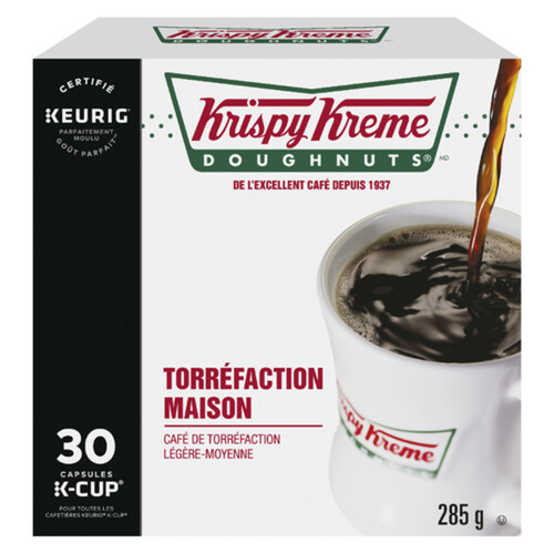 Krispy Kreme Coffee Pods Smooth Light Medium Roast 30 K-Cups 285 g