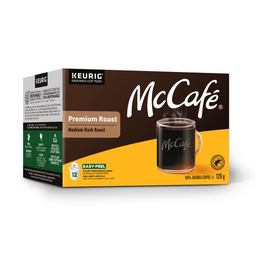 McCafé Coffee Pods Medium Dark Roast 12 K-Cups 129 g