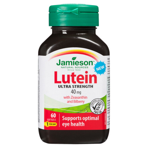 Jamieson Lutein 40 mg Supplement Softgels 60 Count