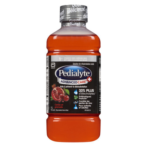 Pedialyte Advanced Care Oral Rehydration Cherry Pomegranate 1 L 