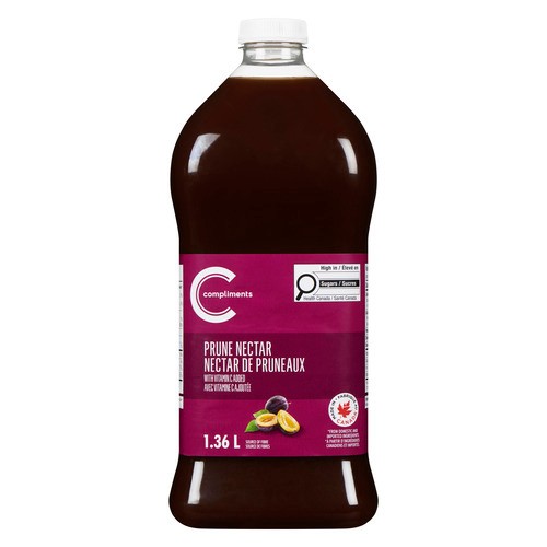 Compliments Juice Nectar Prune 1.36 L (bottle)