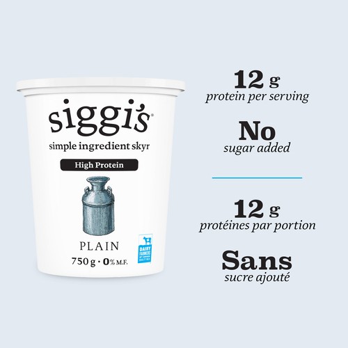 Siggi's Skyr Yogurt 0% Plain 750 g